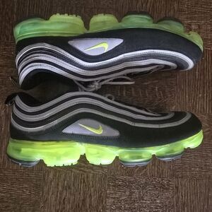 Nike Air Vapour Max Black and Neon Green Sneakers Men's 12